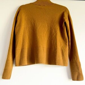 Everlane The Cashmere Square Mock Turtleneck in Tiger’s Eye Orange-Brown Size XS